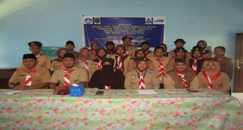 MUGUS : BANGUN KOMITMEN BERSAMA Gudep 18-057/18-058, pangkalan SMP Negeri 2 Mesuji Raya